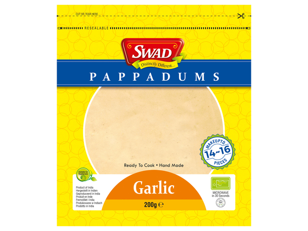 Papadums à l'Ail