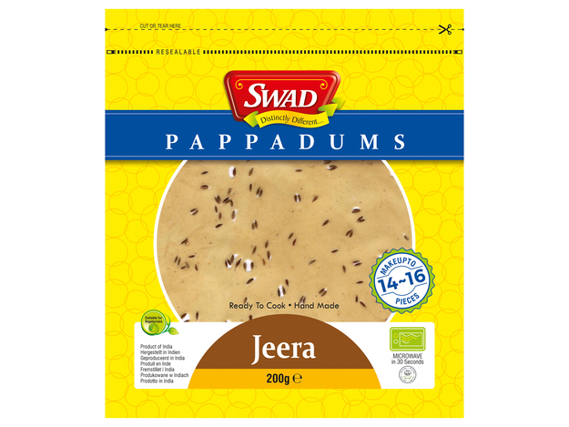 Jeera Komijn Pappadums