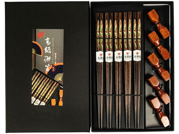 Set de baguettes en bois