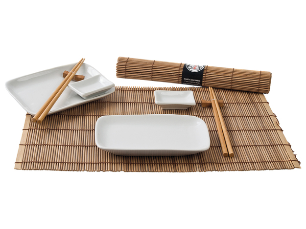 Ensemble de Couverts Sushi (Brun)