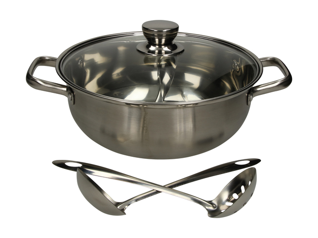 Hot Pot with Glass Cover (Ø 28 cm)