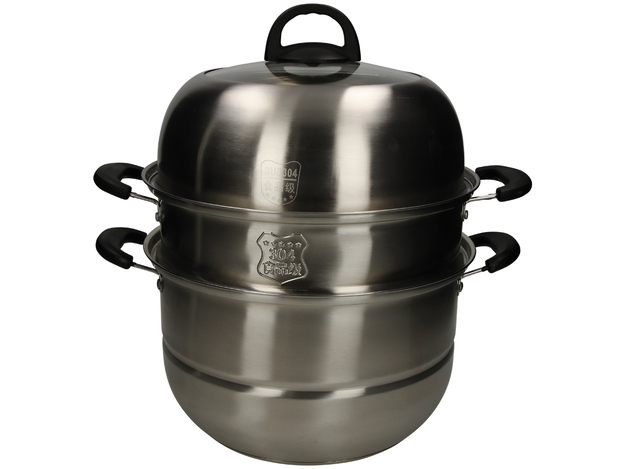 Steamer 3 Layer Stainless Steel (Ø 28cm)