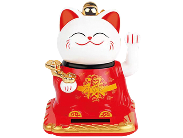 Chat Chanceux Solaire