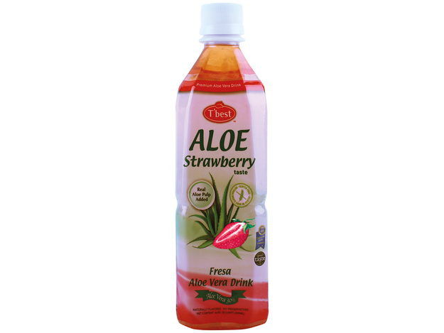 Aloe Vera Drink with Strawberries