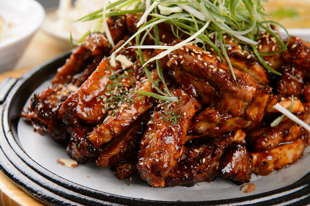 Marinated pork belly