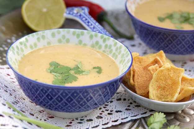Spicy zucchini soup