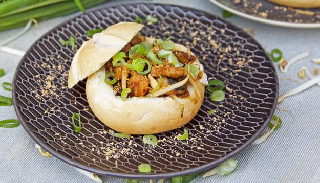 Sandwich chaud au poulet farci