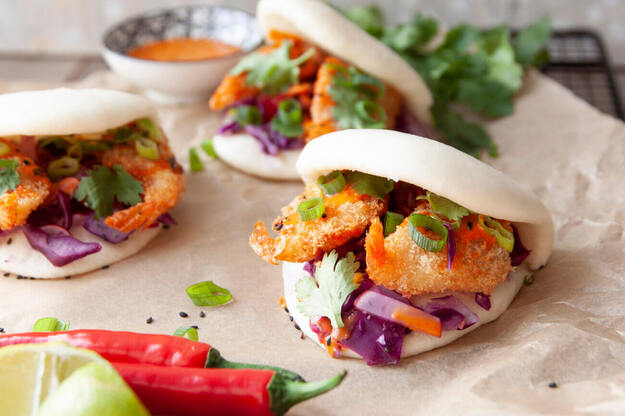 Gua Bao met Vlindergarnalen