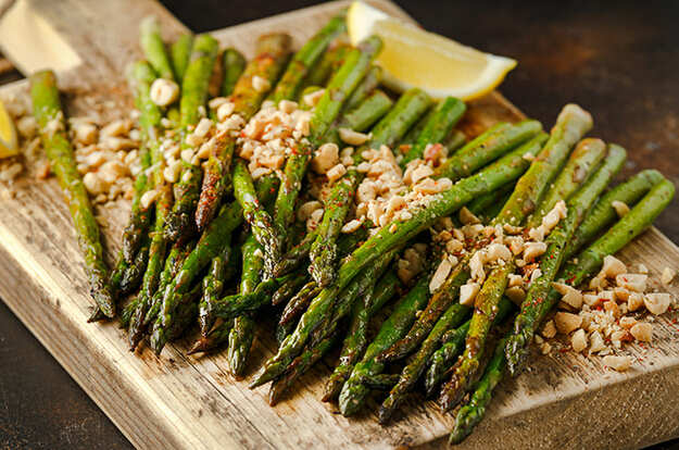 Grilled Asian asparagus
