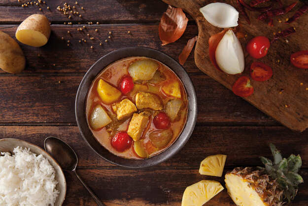 curry jaune thaïlandais au poulet