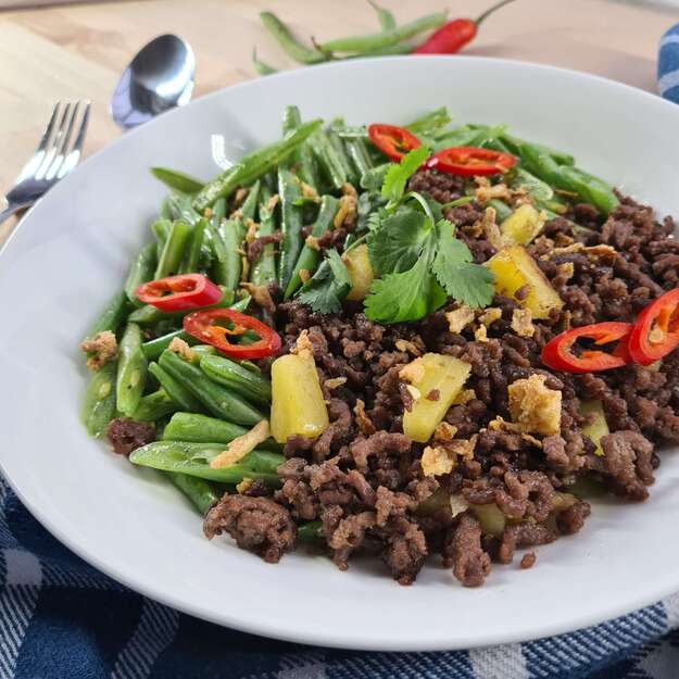 Sauté de bœuf et de haricots