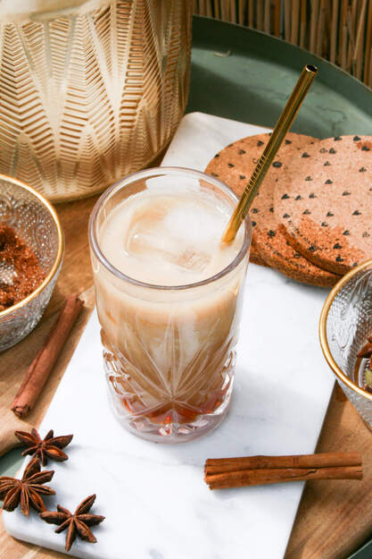 Latte glacé au thé thaï