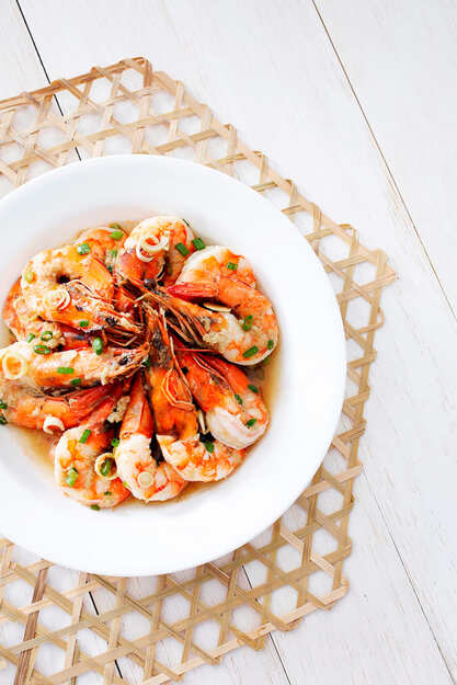 crevettes au gingembre et au citron