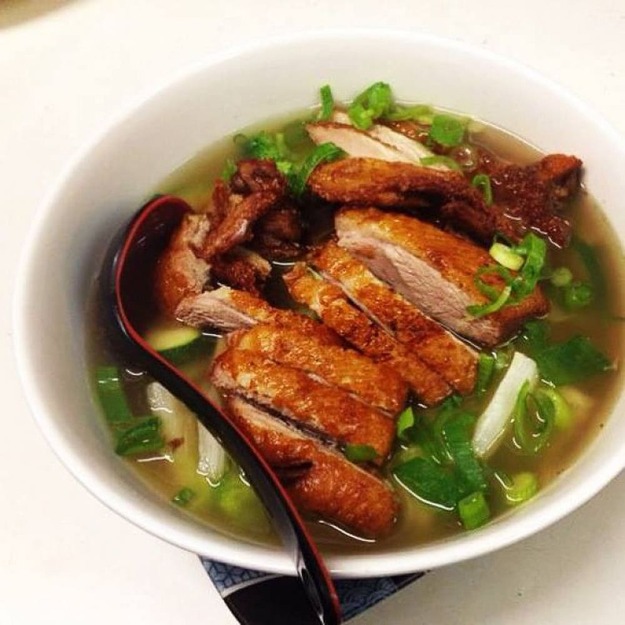 soupe de nouilles au canard